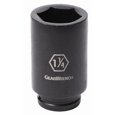 KDT84871 image(0) - GEARWRENCH 3/4 Inch Drive 6 Point Deep Impact SAE Socket 1-1/4 Inch