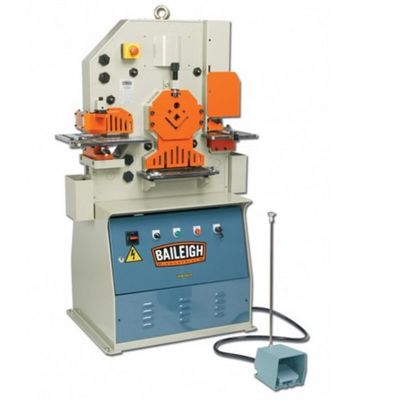 BLI1007789 image(0) - Baileigh SW-501 - 220V 1 Phase 50 Ton 5 Station Ironworker