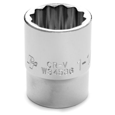 WLMW34536 image(0) - Wilmar Corp. / Performance Tool 3/4" Drive 1-1/8" 12pt Socket