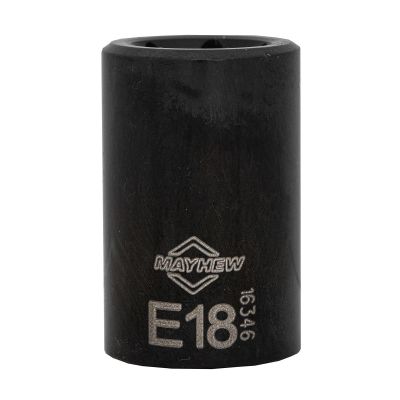 MAY16346 image(0) - Mayhew Mayhew E18 Inverted Torx&reg; Socket Bit, 1/2-Inch Drive