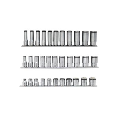 KKNRS350-3 image(0) - Ko-ken USA 3/8" Nut Grip Bundle with Short, Semi-Deep, and Deep 11 piece Socket Sets