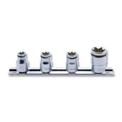 KKNRS3425-4-2B image(0) - Ko-ken USA RS3425/4-2B 3/8 Sq. Dr. 4 Piece NUT GRIP&Acirc;&reg; TORX&Acirc;&reg; Socket set E10-E20