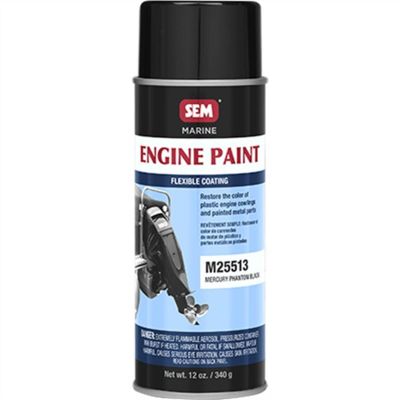 SEMM25513 image(0) - SEM Paints Marine Engine Paint Mercury Phantom Black