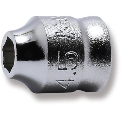 KKN2400MZ-4.5 image(0) - Ko-ken USA 1/4 Sq. Dr. Z-Series 6 point chrome Metric Socket  4.5mm