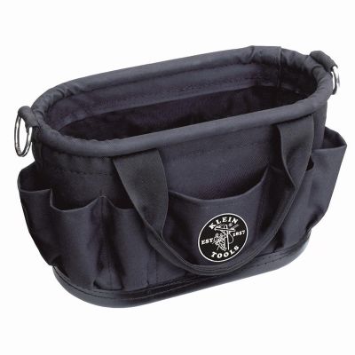 KLE58886 image(0) - Klein Tools Tool Tote, Polyester, 7-Pocket with Drain Holes
