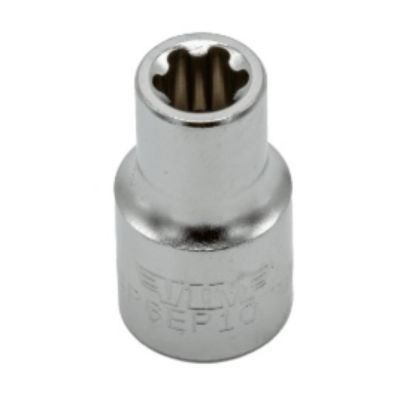 VIMVSP6EP10 image(0) - VIM Tools Ep10 - TORX Plus Socket, 3/8 Inch Square Drive, Satin Chrome