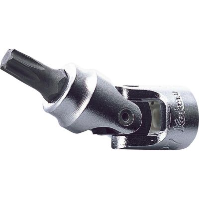 KKN2430T-T9 image(0) - Ko-ken USA 2430T-T9 1/4 Sq. Dr. Universal TORX T9 Bit Socket - Length 42mm