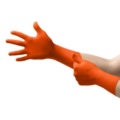 ASL93800080 image(0) - Ansell TOUCHNTUFF 93800 ORANGE 18 MIL CHEMICAL SIZE M