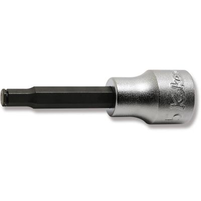 KKN3015M.62-5 image(0) - Ko-ken USA 3/8 Sq. Dr. Bit Socket  5mm Grip Ring Length 62mm