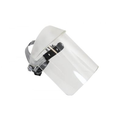 OBR126R image(0) - Oberon Face Shield with Ratcheting Headgear - Scratch Resistant Polycarbonate - Window: Clear