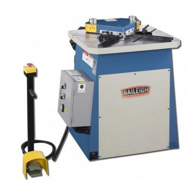 BLI1007231 image(0) - Baileigh SN-F09-MS - 220V 60 Hz 3 Phase 9 Gauge Hydraulic Fixed Angle Sheet Metal Notcher