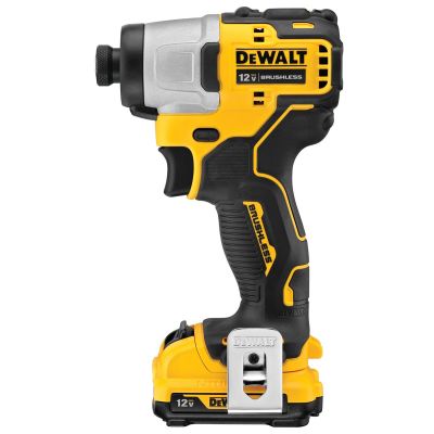 DWTDCF801F2 image(0) - DeWalt XTREME 12V MAX* Brushless Cordless 1/4-in. (6.4mm) Impact Driver with (2) 2.0 Ah Batteries and Charger