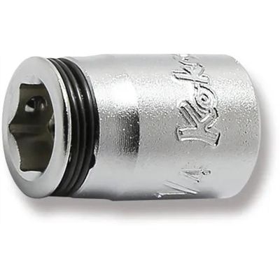 KKN2450AS-1-4 image(0) - Ko-ken USA Special 1/4 Sq. Dr. Short NUT GRIP&reg; Socket - 1/4