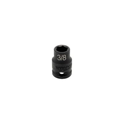 VIMIMP638 image(0) - VIM TOOLS 3/8 Inch X 3/8 Inch Drive SAE Cr-Mo Impact Socket - Shallow