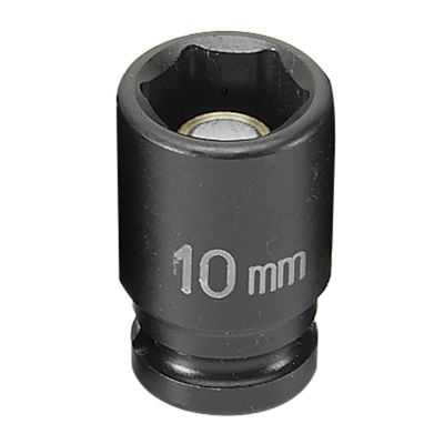 GRE910MG image(0) - Grey Pneumatic 1/4" Drive x 10mm Magnetic Standard Socket