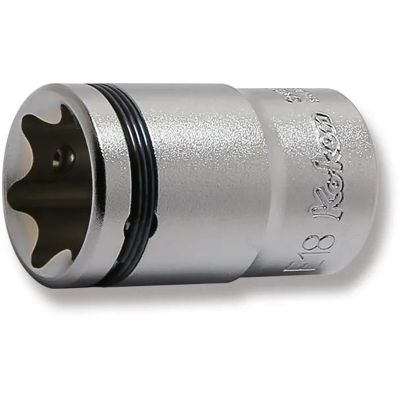 KKN3425-E182B image(0) - Ko-ken USA 3425-E18(2B) 3/8 Square Drive NUT GRIP TORX E18 Socket - Length 32 mm