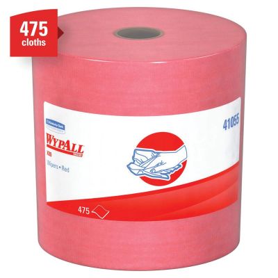 KIM41055 image(0) - Kimberly-Clark WYPALL X80 SHOPPRO TOWELS ORANGE 475 ROLL