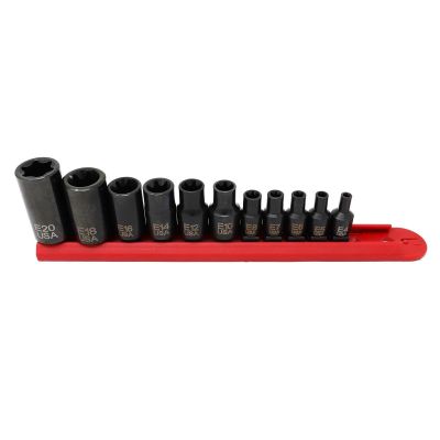 CTA9640 image(0) - CTA Manufacturing 11 Piece Master Torx Socket Set - E4 - E20