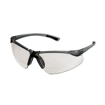 SRWS74203 image(0) - Sellstrom Safety Glasses - XM340RX Series - Clear Lens - Smoke/Smoke Frame - Hard Coated - 2.0 Magnification