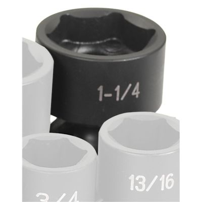 GRE2040U image(0) - Grey Pneumatic 1/2" Drive x 1-1/4" Standard Universal Socket