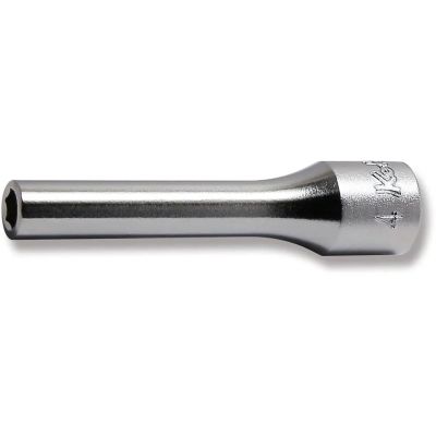 KKN2300M-4 image(0) - Ko-ken USA 2300M-4 1/4 Square Drive Socket 4 mm 6 Point Length 50 mm