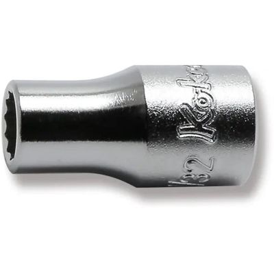 KKN2405A-7-32 image(0) - Ko-ken USA 2405A-7/32 1/4 Square Drive Socket 7/32 12 Point Length 22 mm