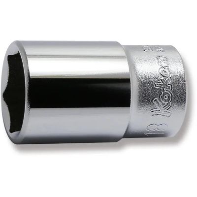 KKN3300X-18 image(0) - Ko-ken USA 3300X-18 3/8 Square Drive Socket 18 mm 6 Point Length 40 mm