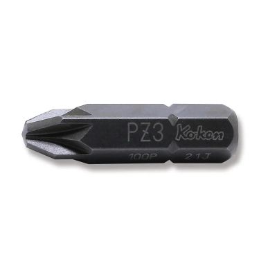 KKN100P-32-PZ3 image(0) - Ko-ken USA 100P.32-PZ3 5/16 Hex Drive Bit PZ3 Length 32 mm