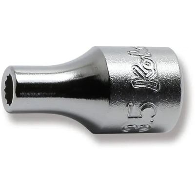 KKN2405M-3-5 image(0) - Ko-ken USA 2405M-3.5 1/4 Square Drive Socket 3.5 mm 12 Point Length 22 mm