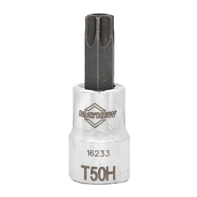 MAY16233 image(0) - Mayhew Mayhew T50H Tamper Torx&reg; Short Insert Socket Bit, 3/8-Inch Drive