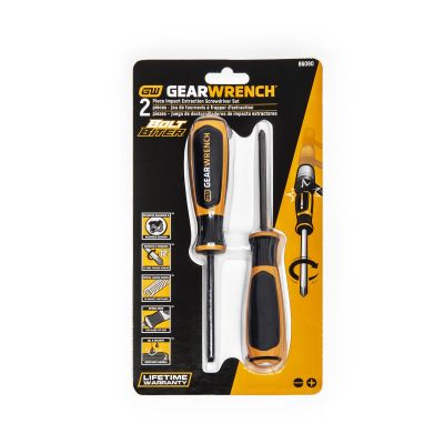KDT86090 image(0) - GEARWRENCH 2 Piece Bolt Biter Dual Material Extraction Screwdriver Set