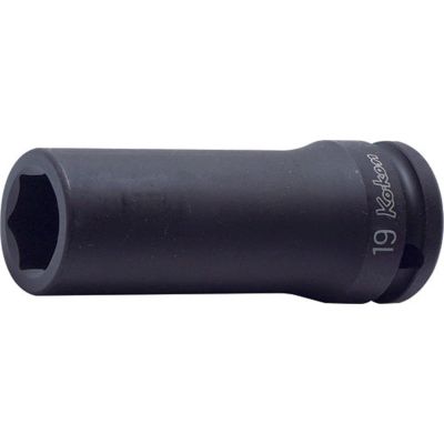 KKN15300M-22 image(0) - Ko-ken USA 15300M-22 5/8 Sq. Dr. Socket 22mm 6 point Length 90mm