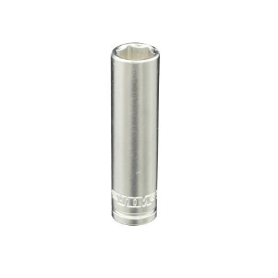 VIMSMS409D image(0) - VIM Tools 9 mm 6 Point 1/4 Inch Drive Deep Socket - Satin Finish