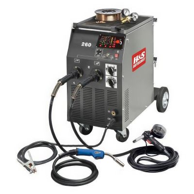 HSW6262 image(0) - H&S AutoShot HSW-6213 MIG Welder 130 Amp Inverter with Infintely Variable Power and Wire Speed (115VAC)