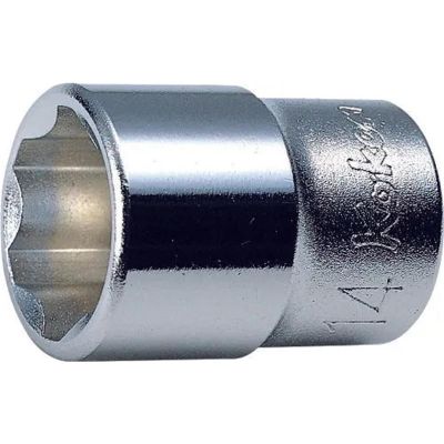 KKN3410M-24 image(0) - Ko-ken USA 3410M-24 3/8 Square Drive Socket 24 mm Surface Length 34 mm