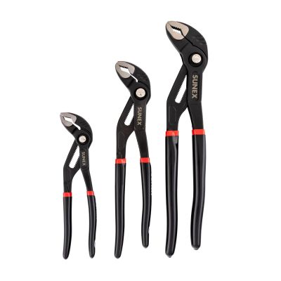 SUNSXTGS3 image(0) - SUNEX 3 Pc Slip Joint Tongue and Groove Pliers Set