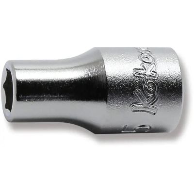 KKN2400M-5 image(0) - Ko-ken USA 2400M-5 1/4 Sq. Dr. Socket 5mm 6 point Length 22mm