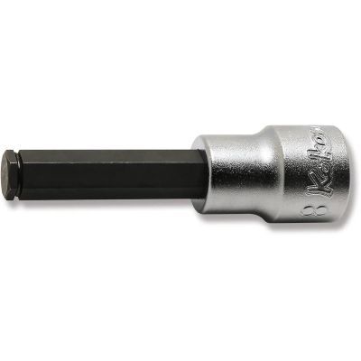 KKN3015M.62-8 image(0) - Ko-ken USA 3/8 Sq. Dr. Bit Socket  8mm Grip Ring Length 62mm