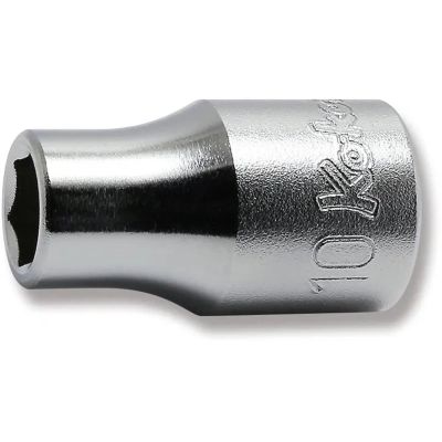 KKN4400M-10 image(0) - Ko-ken USA 4400M-10 1/2 Square Drive Socket 10 mm 6 Point Length 37 mm