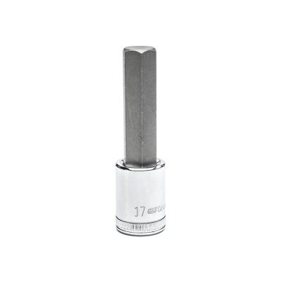 KDT82576 image(0) - GEARWRENCH 1/2 Inch Drive Mid Length Hex Bit Metric Socket 17mm