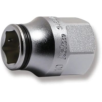 KKN3450MH-10 image(0) - Ko-ken USA 3450MH-10 3/8 Square Drive Socket 10 mm Nut Grip Length 26 mm Outer Hex 17 mm