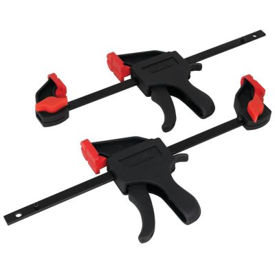 WLMW3943 image(0) - Wilmar Corp. / Performance Tool 2 Piece 4" Ratcheting Bar Clamp