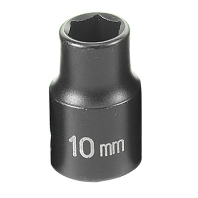 GRE1010M image(0) - Grey Pneumatic 3/8" Drive x 10mm Standard Socket