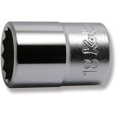 KKN4405M-18 image(0) - Ko-ken USA 4405M-18 1/2 Square Drive Socket 18 mm 12 Point Length 37 mm