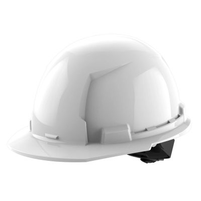 MLW48-73-1100 image(0) - Milwaukee Tool BOLT White Front Brim Hard Hat w/4pt Ratcheting Suspension (USA) - Type 1, Class E