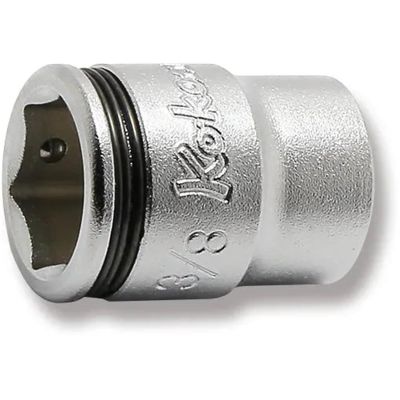 KKN2450AS-3-8 image(0) - Ko-ken USA Special 1/4 Sq. Dr. Short NUT GRIP&reg; Socket - 3/8