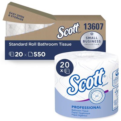 KIM13607 image(0) - Kimberly-Clark SCOTT BATHROOM TISSUE STANDARD SIZE 20 ROLLS