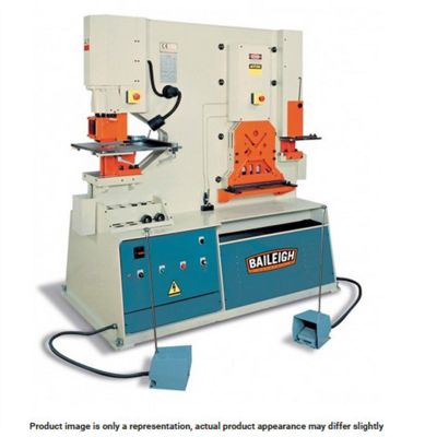 BLI1007865 image(0) - Baileigh SW-95 - 220V 3 Phase Dual Operator 95 Ton 5 Station Ironworker