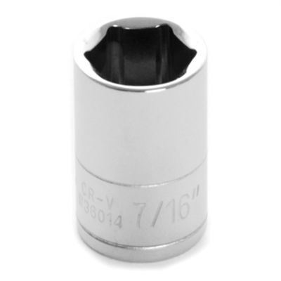WLMW36014 image(0) - Wilmar Corp. / Performance Tool 1/4" Drive 7/16" 6pt Socket