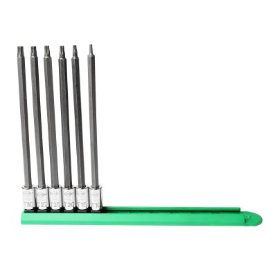 MAY16042 image(0) - Mayhew Mayhew 6 PC Long Torx&reg; Insert Socket Bit Set